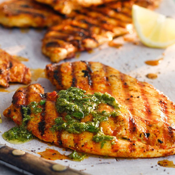 Rosemary and garlic Butterfly Chicken Breasts