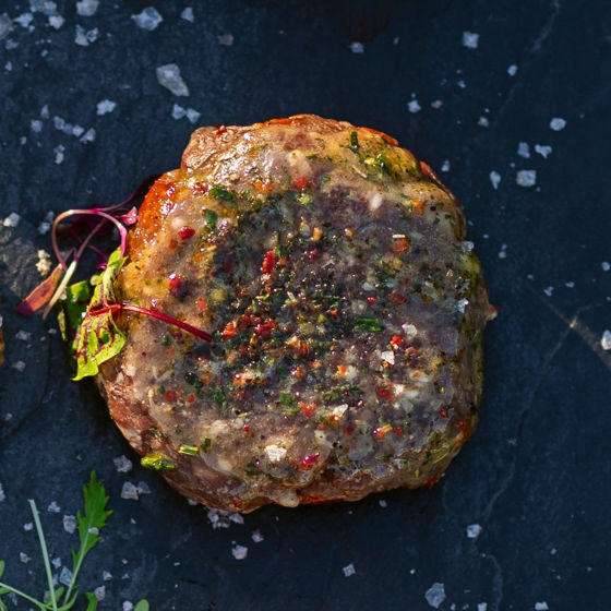 Gourmet Rump Steak Burger