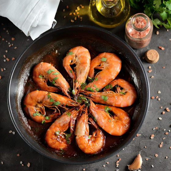 Cooked Crevettes - Frozen (900g)
