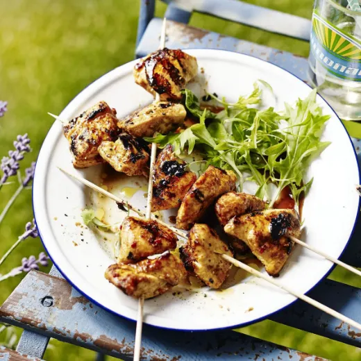 Marinated Cajun Chicken Skewers